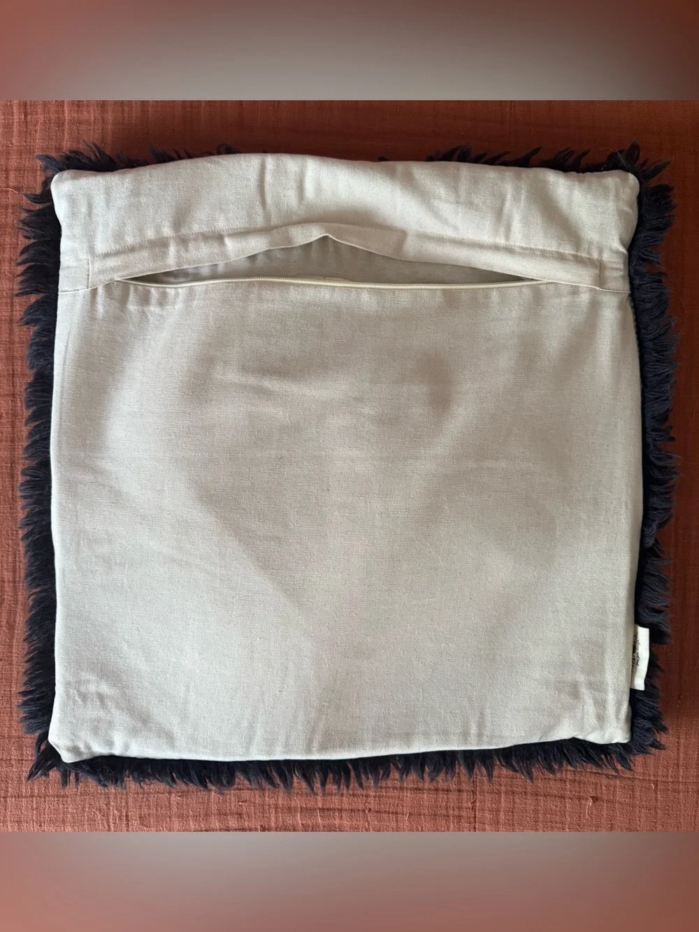 Natural Life shag pillow cover